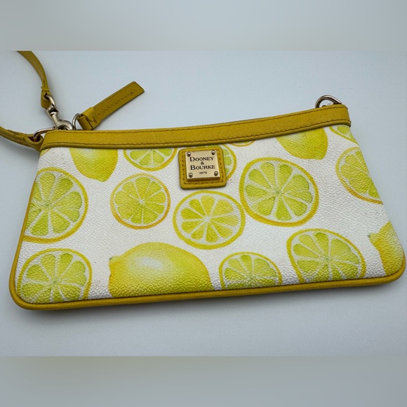 Dooney & Bourke Yellow Limone Wristlet - Picture 3 of 10